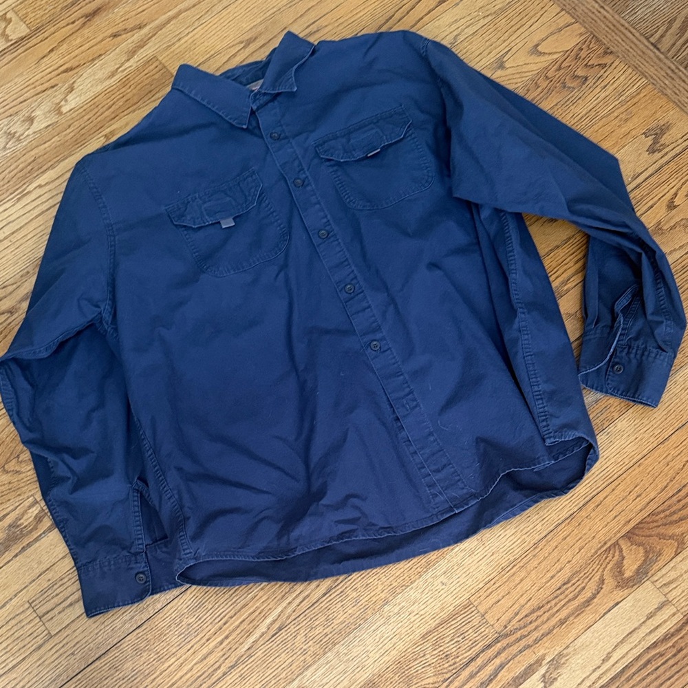 Wrangler Men's Navy Blue Shirt